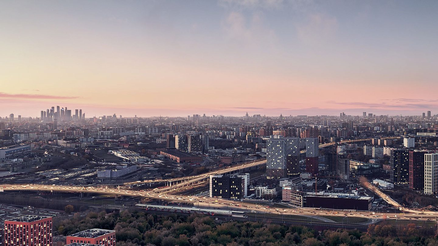 Москва на закате